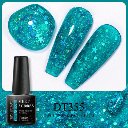 Pink Dried Flower Gel Nail Polish - Natural Flower Fairy Art Soak Off UVLED Varnish - ZOOMNSTORE