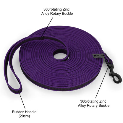 Dual Color Dog Leash - Medium to Long Latex Silk Training Leash 15M to 15M - ZOOMNSTORE