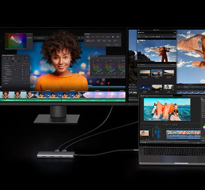 Dual HDMI USB-C HUB 10-in-1 Docking Station | 8K HDMI Adapter | 100W PD Fast Charging - ZOOMNSTORE