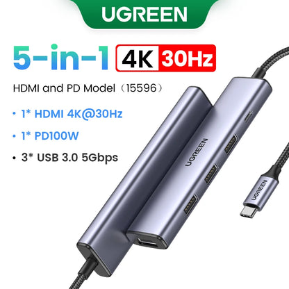 Dual HDMI USB-C HUB 10-in-1 Docking Station | 8K HDMI Adapter | 100W PD Fast Charging - ZOOMNSTORE