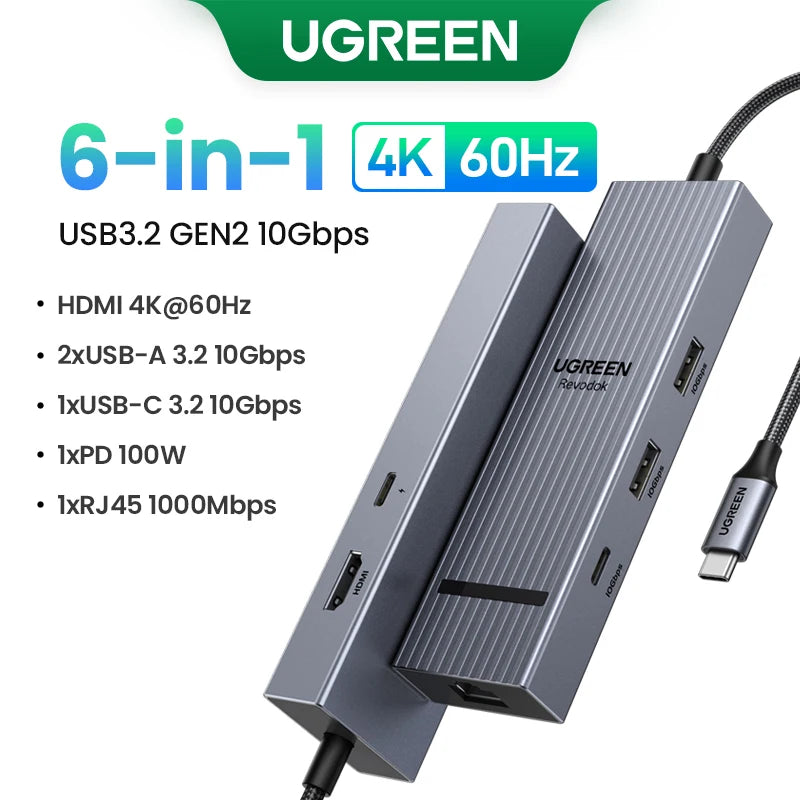 Dual HDMI USB-C HUB 10-in-1 Docking Station | 8K HDMI Adapter | 100W PD Fast Charging - ZOOMNSTORE