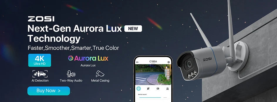 ZOSI C528 6MP/4MP HD Dual-Lens Indoor WiFi Security Camera Plug-in 360° Views Pan/Tilt Home Surveillance Baby/Pet Dog Monitor - ZOOMNSTORE
