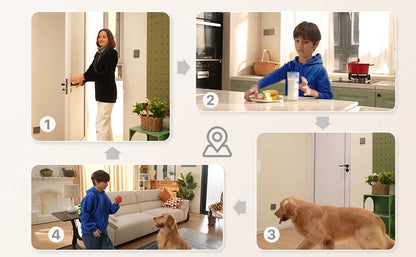 ZOSI C528 6MP/4MP HD Dual-Lens Indoor WiFi Security Camera Plug-in 360° Views Pan/Tilt Home Surveillance Baby/Pet Dog Monitor - ZOOMNSTORE