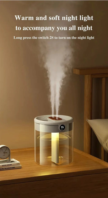 2L USB Humidifier - Quiet LED Night Light Diffuser for Home  Office - ZOOMNSTORE