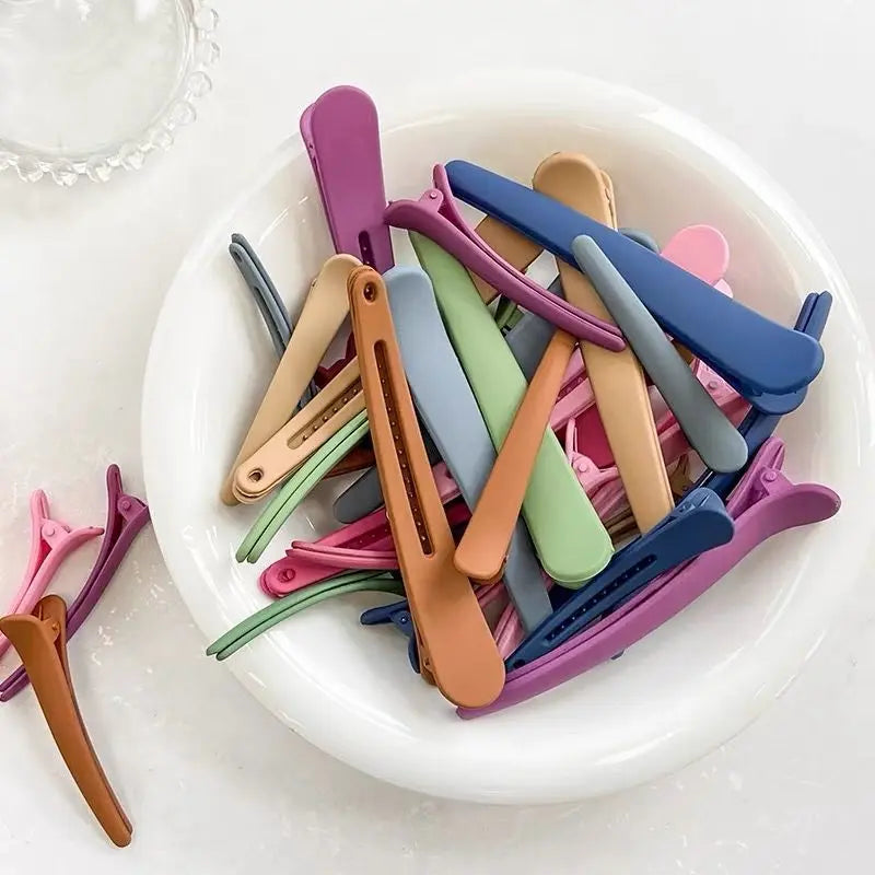 Duck Mouth Hairpins - 10pcs Plastic Hair Clips for Women | Professional DIY Hairdressing Tools - ZOOMNSTORE