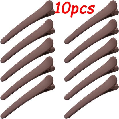 Duck Mouth Hairpins - 10pcs Plastic Hair Clips for Women | Professional DIY Hairdressing Tools - ZOOMNSTORE
