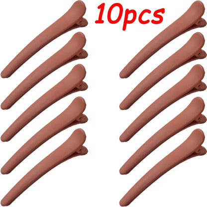 Duck Mouth Hairpins - 10pcs Plastic Hair Clips for Women | Professional DIY Hairdressing Tools - ZOOMNSTORE