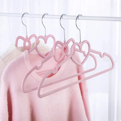 Durable Clothes Hanger Set – 10PCS ABS Plastic Heart Pattern Coat Hangers - ZOOMNSTORE