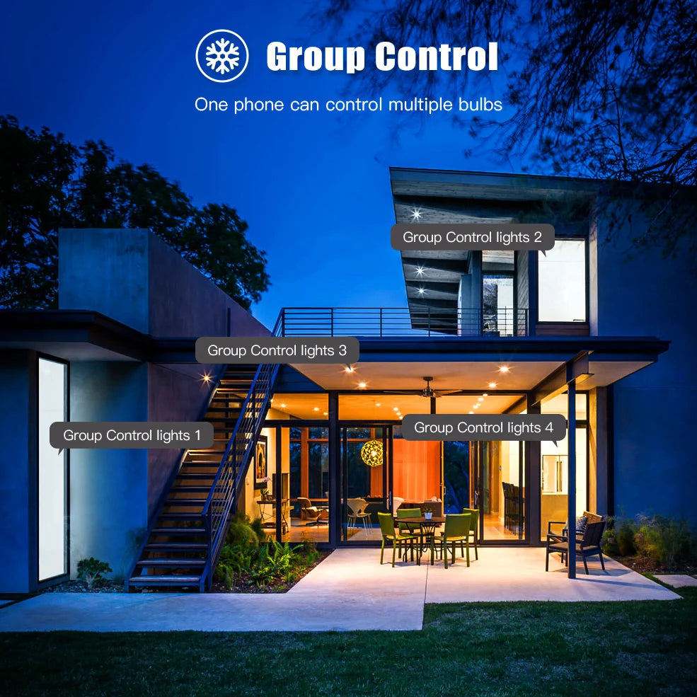 E14 Smart LED Bulb - Zigbee Candle Bulb With RGBC LED Lamp, Voice Controlled & Dimmable - ZOOMNSTORE