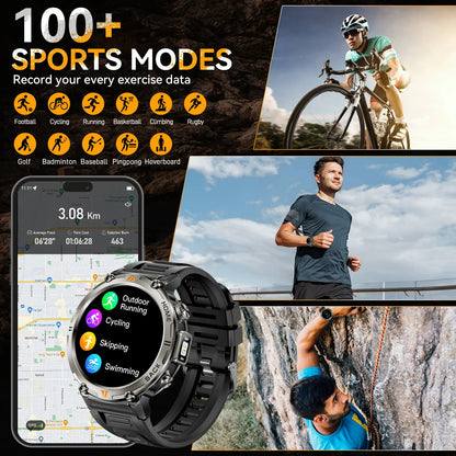 EIGIIS KE3 Smart Watch - Waterproof Bluetooth Health Monitor with 100 Sports Modes - ZOOMNSTORE