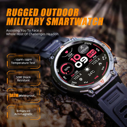 EIGIIS KE3 Smart Watch - Waterproof Bluetooth Health Monitor with 100 Sports Modes - ZOOMNSTORE