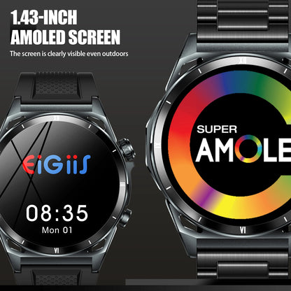 EIGIIS KE6 Smart Watch - AMOLED Waterproof Health Monitor - ZOOMNSTORE