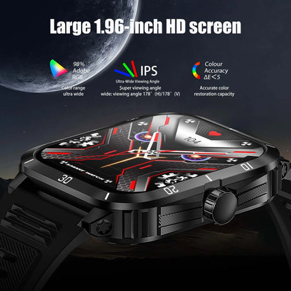EIGIIS Smart Watch 3ATM Waterproof - IPS Screen Men’s Fitness Tracker with Bluetooth Call - ZOOMNSTORE