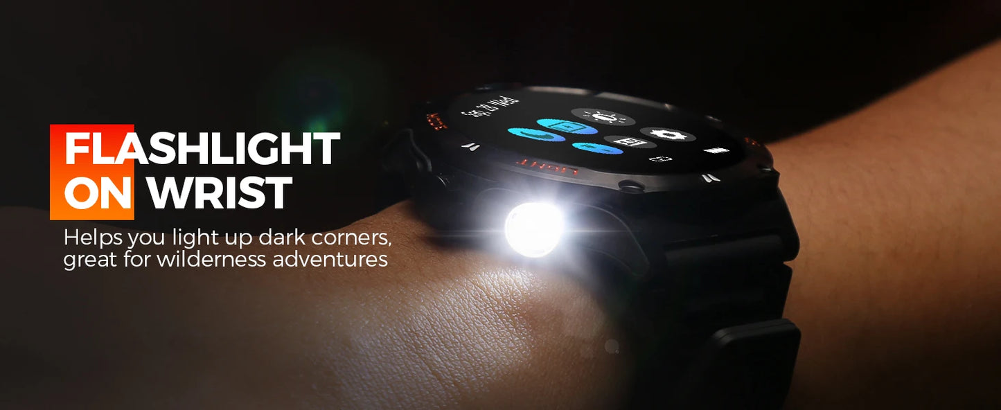 EIGIIS Smart Watch - Waterproof Sport Watch With Heart Rate Monitor & LED Flashlight - ZOOMNSTORE