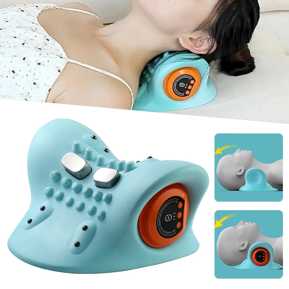 EMS Cervical Spine Pillow – Wireless Electrotherapy Neck Massager for Pain Relief - ZOOMNSTORE