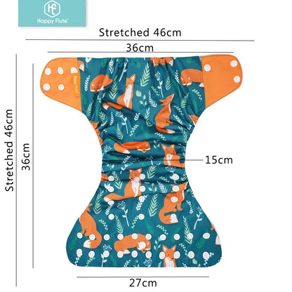 Eco-Friendly Baby Diaper - Reusable Cloth Diaper Set With Adjustable Baby Nappy - ZOOMNSTORE
