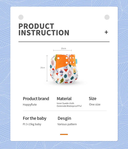 Eco-Friendly Baby Diaper - Reusable Cloth Diaper Set With Adjustable Baby Nappy - ZOOMNSTORE