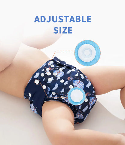 Eco-Friendly Baby Diaper - Reusable Cloth Diaper Set With Adjustable Baby Nappy - ZOOMNSTORE
