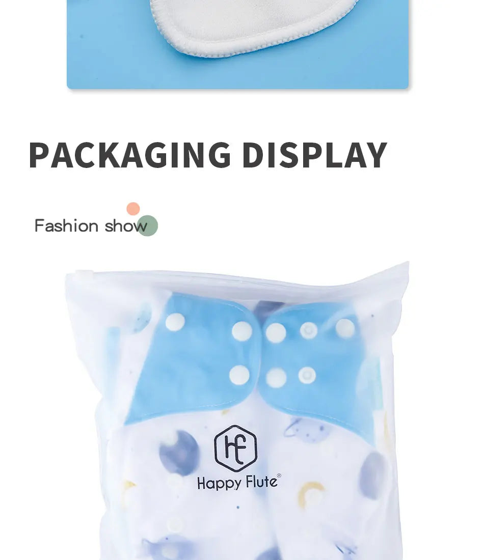 Eco-Friendly Baby Diaper - Reusable Cloth Diaper Set With Adjustable Baby Nappy - ZOOMNSTORE