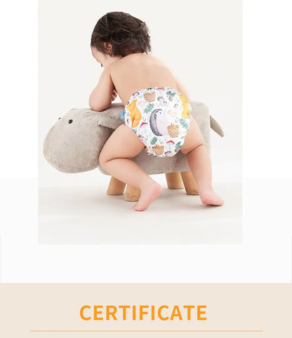 Eco-Friendly Baby Diaper - Reusable Cloth Diaper Set With Adjustable Baby Nappy - ZOOMNSTORE