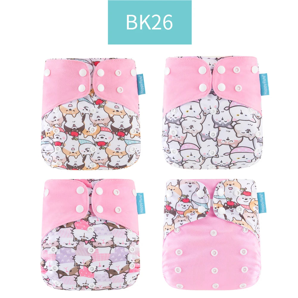 Eco-Friendly Baby Diaper - Reusable Cloth Diaper Set With Adjustable Baby Nappy - ZOOMNSTORE