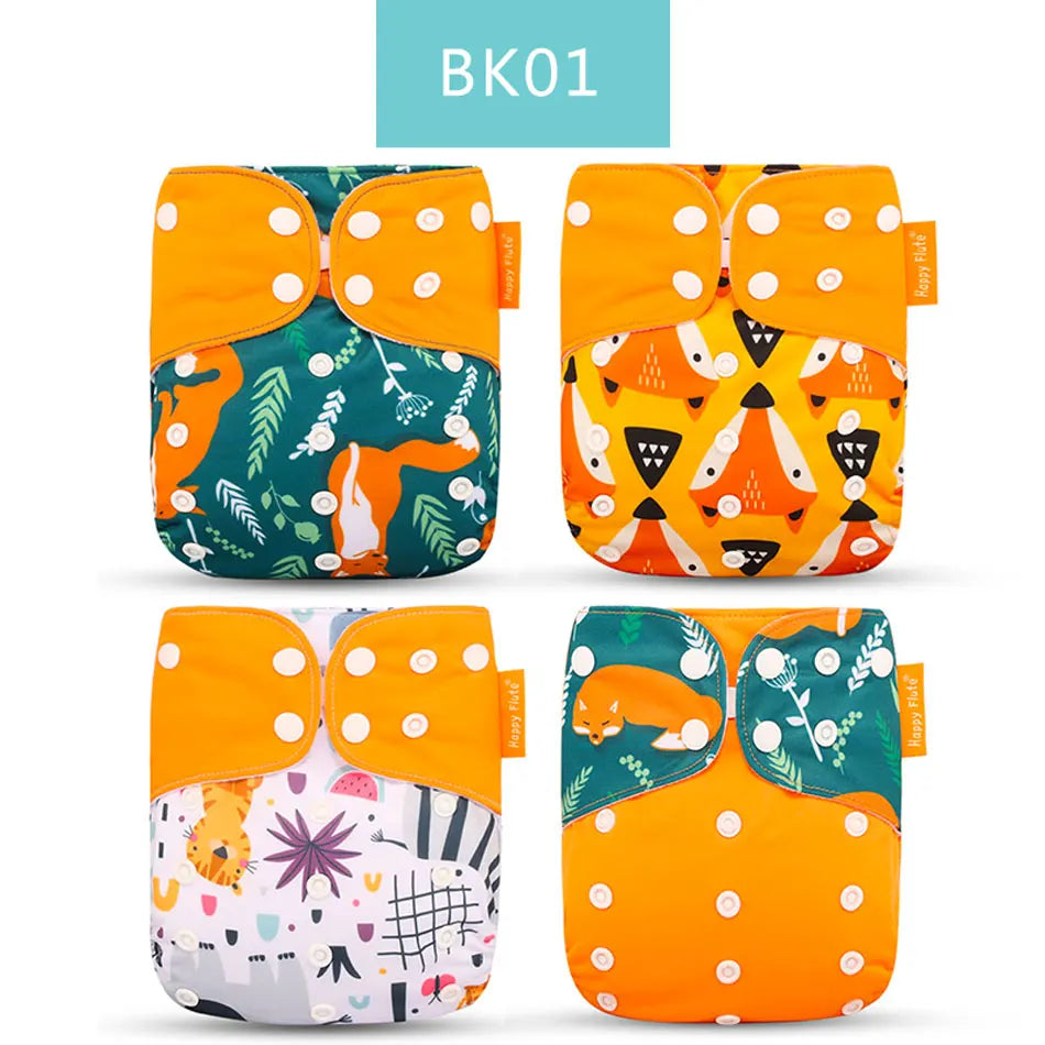 Eco-Friendly Baby Diaper - Reusable Cloth Diaper Set With Adjustable Baby Nappy - ZOOMNSTORE