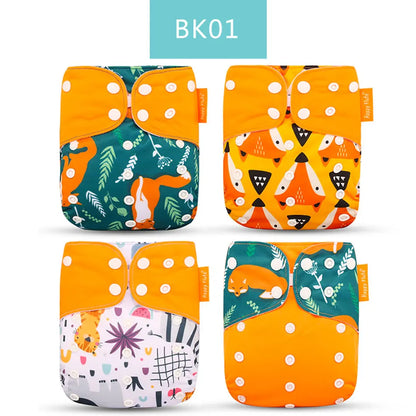Eco-Friendly Baby Diaper - Reusable Cloth Diaper Set With Adjustable Baby Nappy - ZOOMNSTORE
