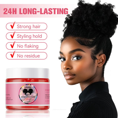 Strong Edge Control Hair Gel - Non-Greasy Long Lasting Styling Wax for All Hair Types - ZOOMNSTORE