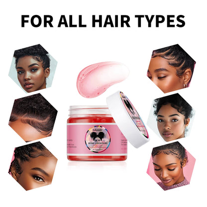 Strong Edge Control Hair Gel - Non-Greasy Long Lasting Styling Wax for All Hair Types - ZOOMNSTORE