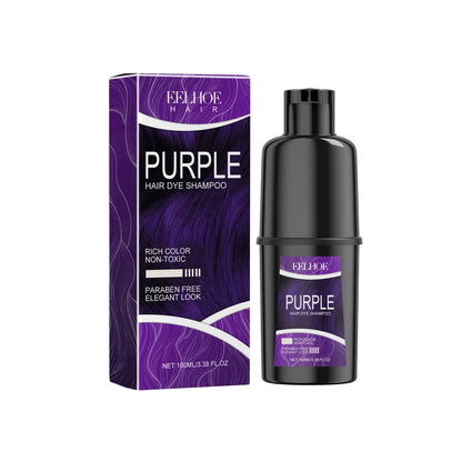 Eelhoe Hair Dye Shampoo 100ml - Nourishing Repair for Damaged Hair Long Lasting Color - ZOOMNSTORE