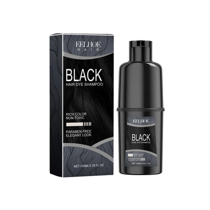 Eelhoe Hair Dye Shampoo 100ml - Nourishing Repair for Damaged Hair Long Lasting Color - ZOOMNSTORE