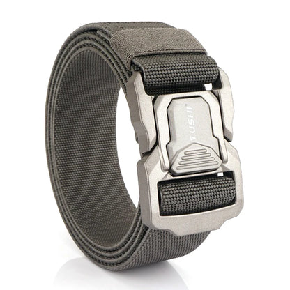 Elastic Tactical Belt - Durable Aluminum Buckle | Stretch Nylon Outdoor Utility Belt - ZOOMNSTORE