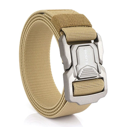 Elastic Tactical Belt - Durable Aluminum Buckle | Stretch Nylon Outdoor Utility Belt - ZOOMNSTORE