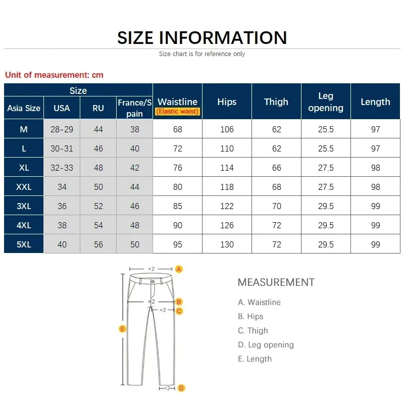 Elastic Waist Casual Pants - Men's Jogging Stretch Straight Drawstring Harem Trousers - ZOOMNSTORE