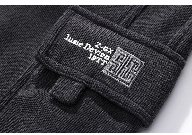 Elastic Waist Casual Pants - Men's Jogging Stretch Straight Drawstring Harem Trousers - ZOOMNSTORE