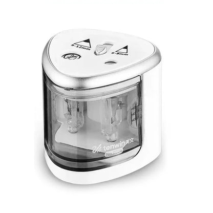 New Two-hole Electric Automatic Pencil Sharpener Switch Pencil Sharpener Home Office School Supplies Stationery Art - ZOOMNSTORE