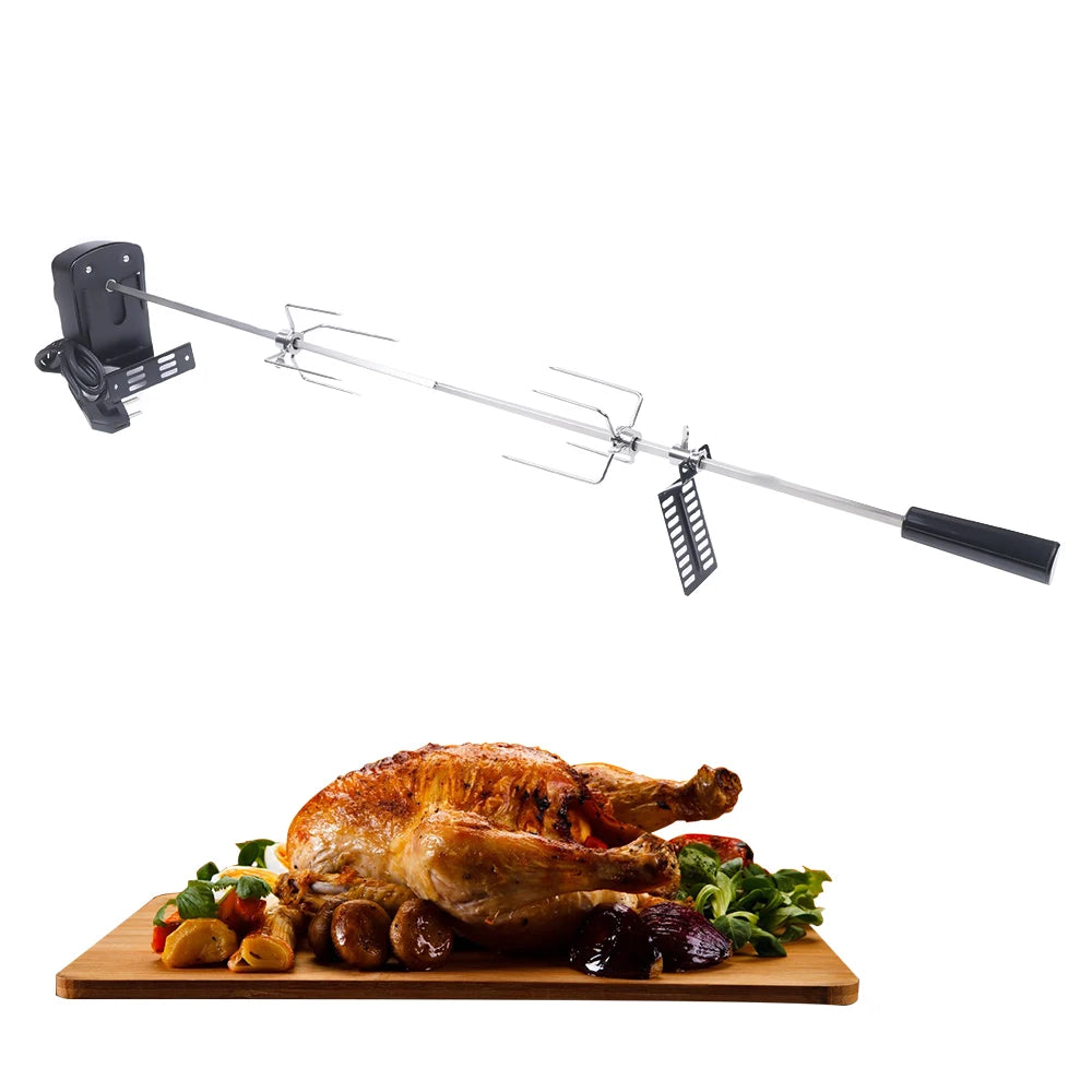 Electric BBQ Grill Rotisserie for Gas Grill – 360° Rotation Outdoor Grilling Kit - ZOOMNSTORE