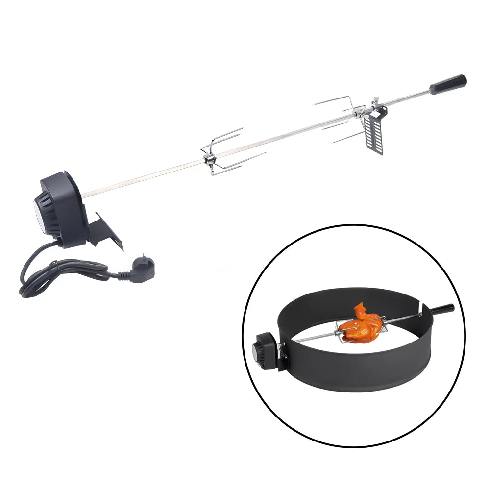 Electric BBQ Grill Rotisserie for Gas Grill – 360° Rotation Outdoor Grilling Kit - ZOOMNSTORE