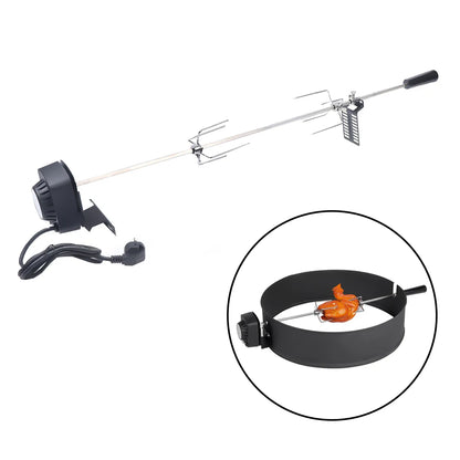Electric BBQ Grill Rotisserie for Gas Grill – 360° Rotation Outdoor Grilling Kit - ZOOMNSTORE