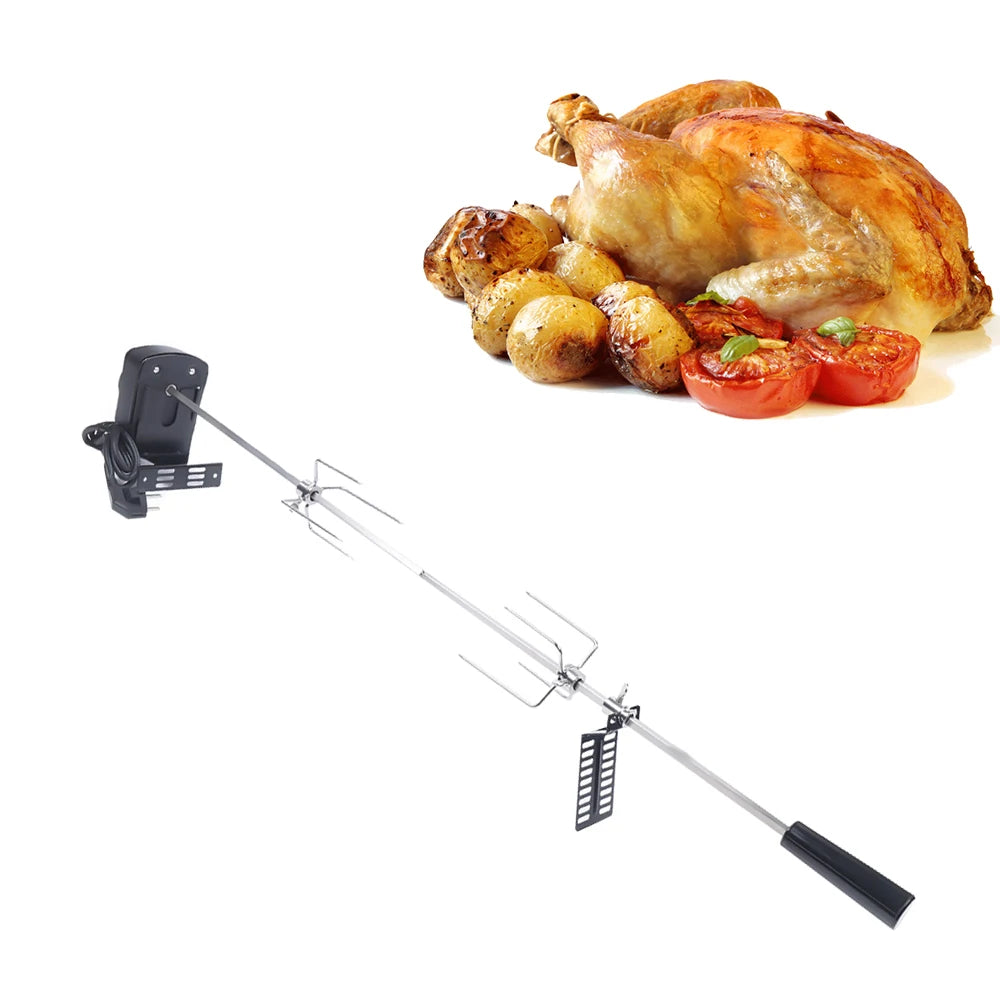 Electric BBQ Grill Rotisserie for Gas Grill – 360° Rotation Outdoor Grilling Kit - ZOOMNSTORE