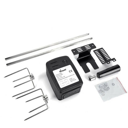 Electric BBQ Grill Rotisserie for Gas Grill – 360° Rotation Outdoor Grilling Kit - ZOOMNSTORE