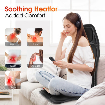 Electric Back Massager | Infrared Massage Cushion - Full Body Massager with Heating - ZOOMNSTORE