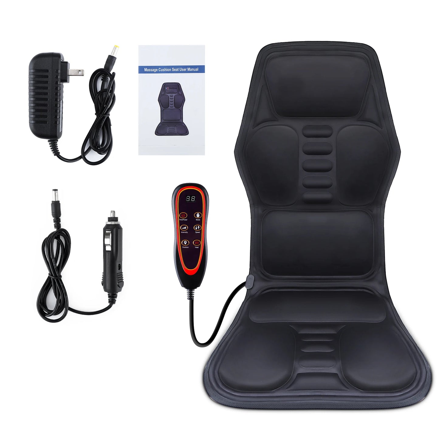 Electric Back Massager | Infrared Massage Cushion - Full Body Massager with Heating - ZOOMNSTORE