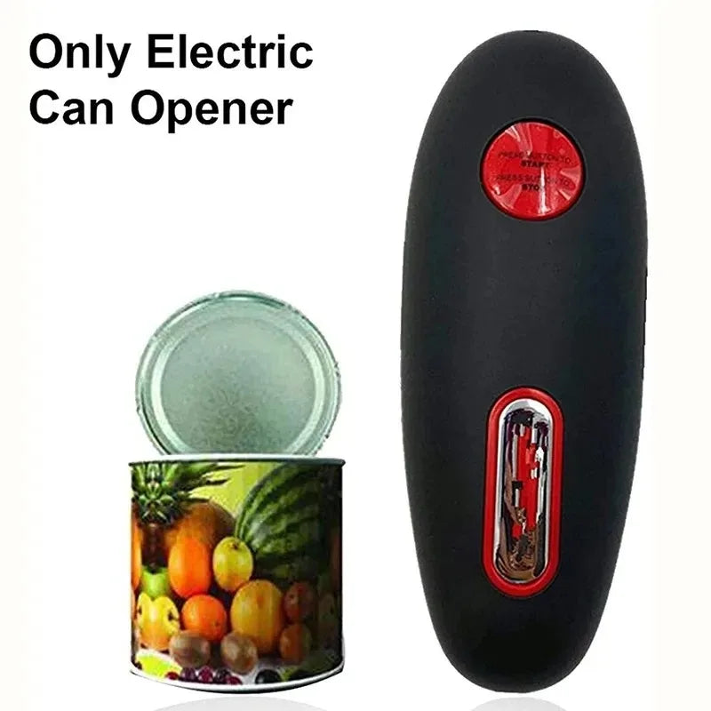 One Touch Can Opener Electric Can Opener Electric Can Opener Automatic Jar Bottle Machine Portable Kitchen Opening Opener Tool - ZOOMNSTORE
