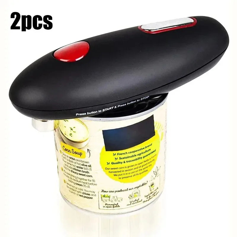 One Touch Can Opener Electric Can Opener Electric Can Opener Automatic Jar Bottle Machine Portable Kitchen Opening Opener Tool - ZOOMNSTORE