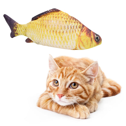 Electric Cat Toy - Interactive Floppy Fish USB Charger | Realistic Cat Chew Plaything - ZOOMNSTORE