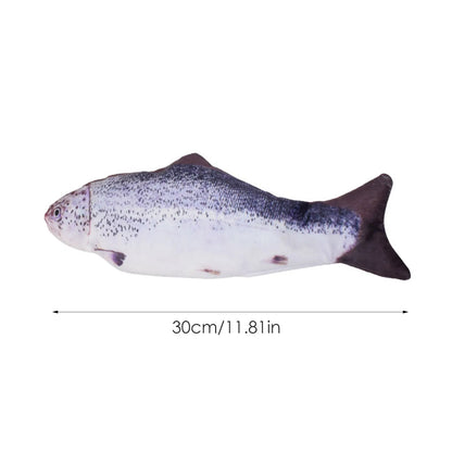 Electric Cat Toy - Interactive Floppy Fish USB Charger | Realistic Cat Chew Plaything - ZOOMNSTORE