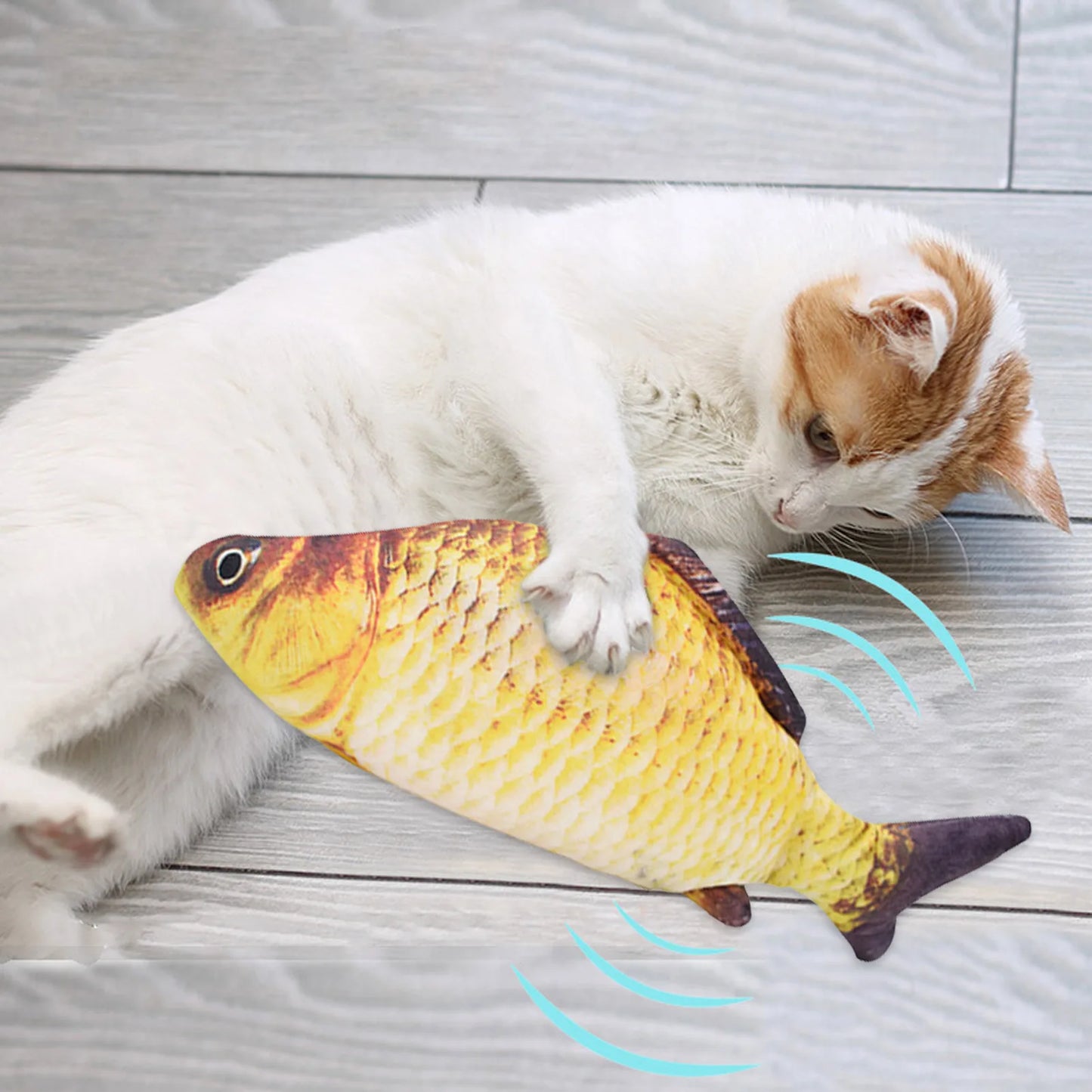 Electric Cat Toy - Interactive Floppy Fish USB Charger | Realistic Cat Chew Plaything - ZOOMNSTORE