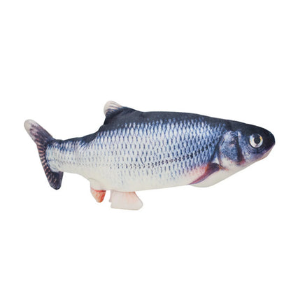 Electric Cat Toy - Interactive Floppy Fish USB Charger | Realistic Cat Chew Plaything - ZOOMNSTORE