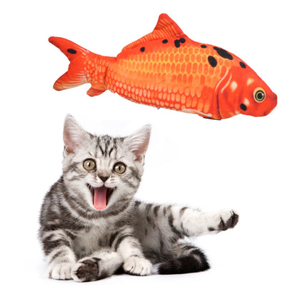 Electric Cat Toy - Interactive Floppy Fish USB Charger | Realistic Cat Chew Plaything - ZOOMNSTORE